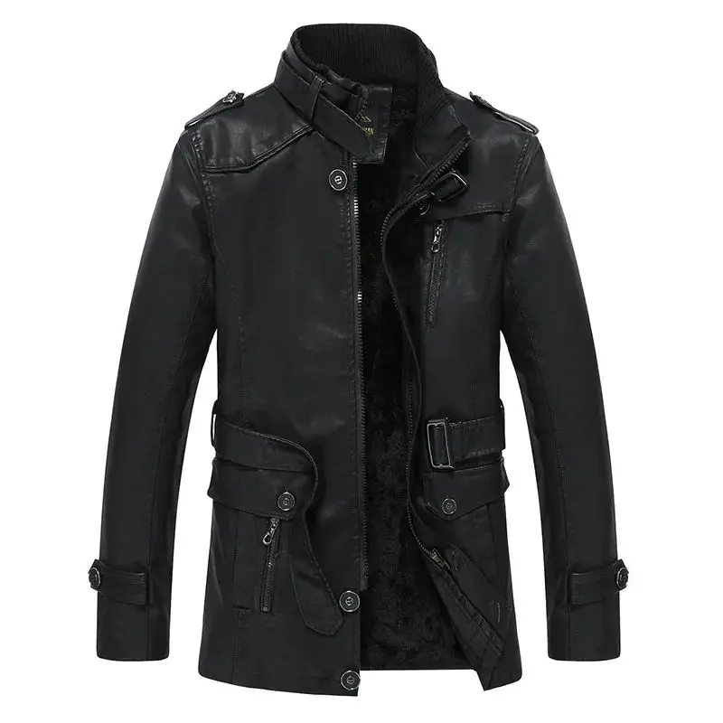 New Men's Autumn Casual Motorcycle PU Leather Jaet Long Sle Youthful Vitali Design Fake Leather Coat for Men
New Men's Autumn Casual Motorcycle PU Leather Jaet Long Sle Youthful Vitali Design Fake Leather Coat for Men