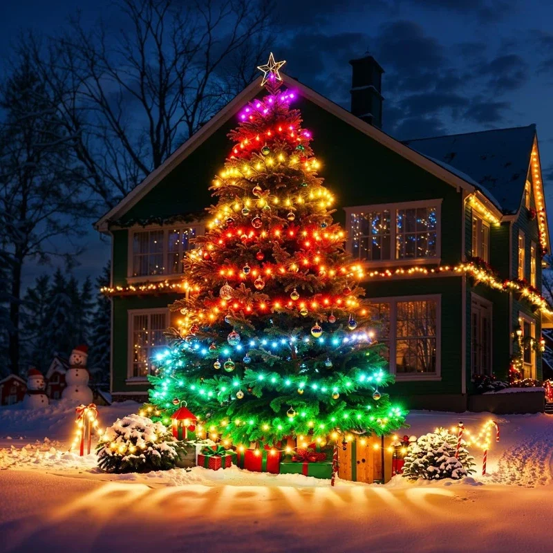 Праздничные гирлянды с функцией картирования формы, интеллектуальное светодиодное украшение для внутреннего и наружного дерева, предустановленные сцены, управление через приложение
Праздничные гирлянды с функцией картирования формы, интеллектуальное светодиодное украшение для внутреннего и наружного дерева, предустановленные сцены, управление через приложение