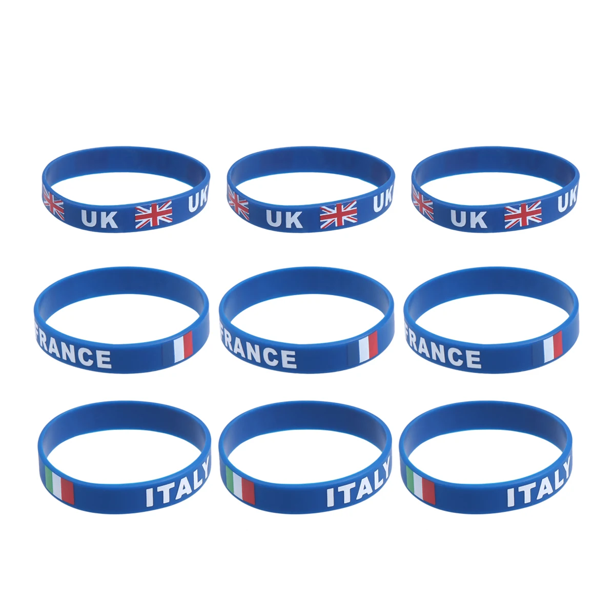 10 Pcs Flag Printed Country Silicone Wristband Fashion Sports Bracelet Hand Ring Wristband for Sports Game Football Match(
10 Pcs Flag Printed Country Silicone Wristband Fashion Sports Bracelet Hand Ring Wristband for Sports Game Football Match(