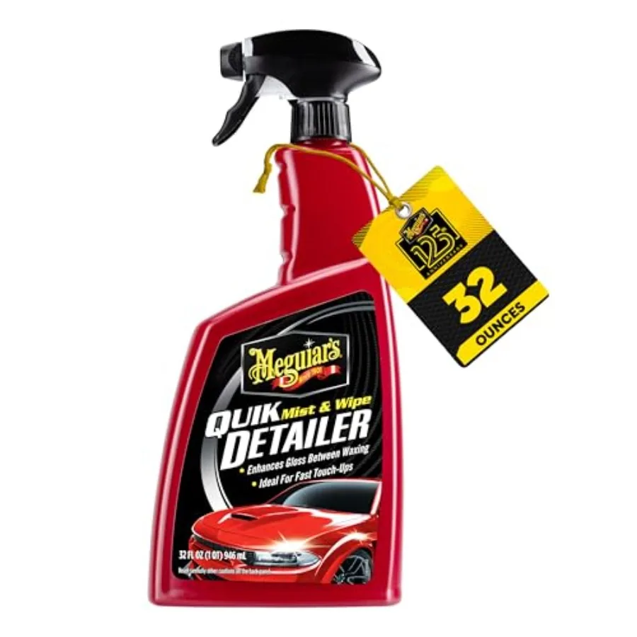 Meguiar's Quik Detailer Mist Wipe Car Detailing Spray 32 oz Clear Light Contaminants and Boost Shine Quick Detailer Spray Keeps
Meguiar's Quik Detailer Mist Wipe Car Detailing Spray 32 oz Clear Light Contaminants and Boost Shine Quick Detailer Spray Keeps