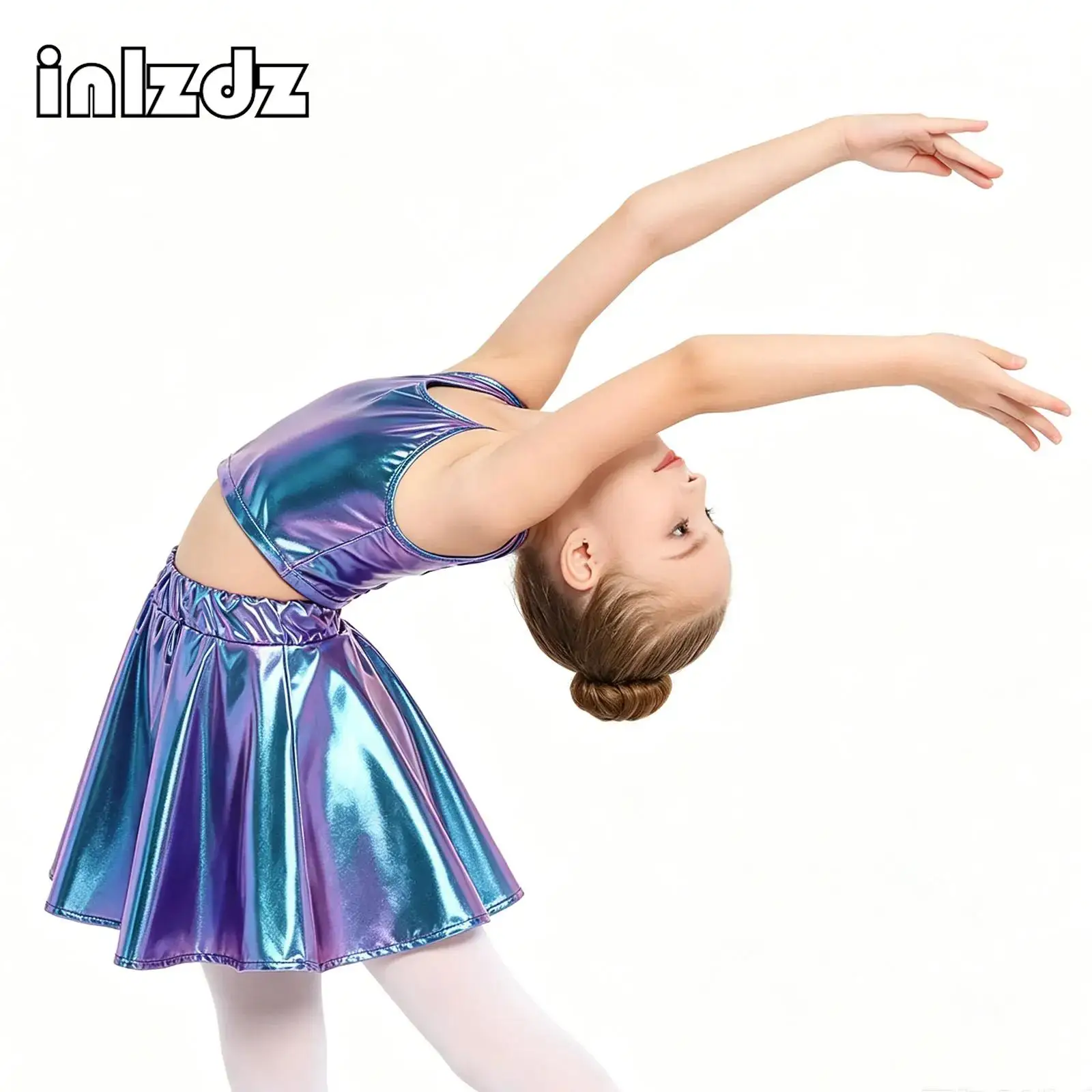 Kids Girls Jazz Dance Outfit Hip Hop Street Performance Set Sleeveless Crop Top+Skirt Set for Training Competition Party Show
Kids Girls Jazz Dance Outfit Hip Hop Street Performance Set Sleeveless Crop Top+Skirt Set for Training Competition Party Show