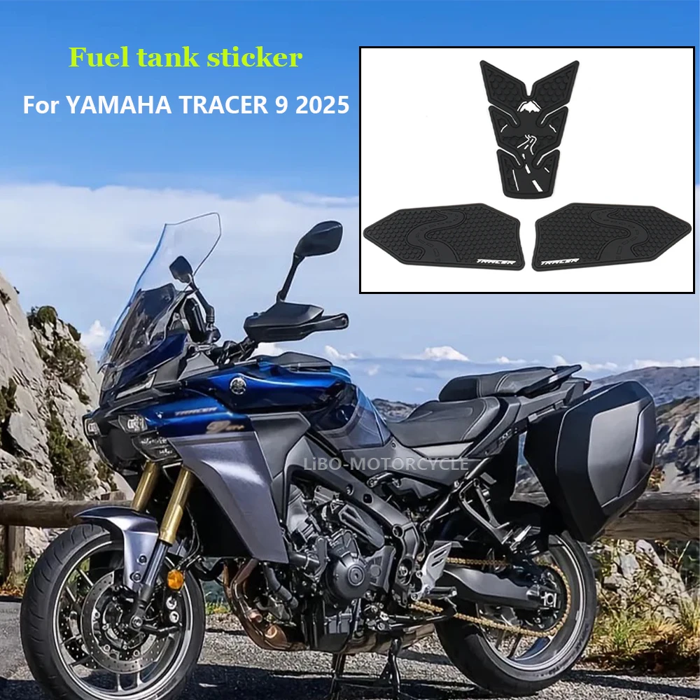Черная ПВХ наклейка на бак для мотоцикла YAMAHA TRACER 9 2025, нескользящая боковая топливная резина, водонепроницаемая наклейка, stracer 9 2025
Черная ПВХ наклейка на бак для мотоцикла YAMAHA TRACER 9 2025, нескользящая боковая топливная резина, водонепроницаемая наклейка, stracer 9 2025