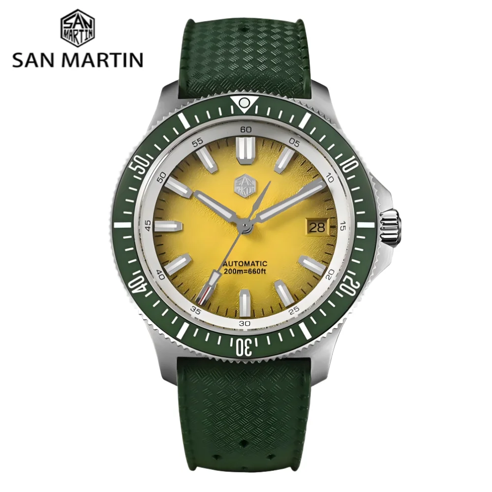 San Martin Original 40mm NH35 Men Mechanical Watch 3H Date AR Sapphire Crystal 20Bar Dive Relogio Luxo Masculino Fashion SN0118
San Martin Original 40mm NH35 Men Mechanical Watch 3H Date AR Sapphire Crystal 20Bar Dive Relogio Luxo Masculino Fashion SN0118