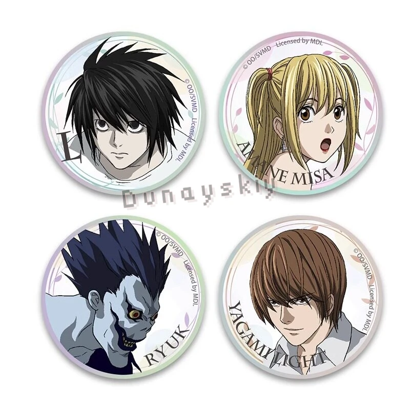 58mm Anime Yagami Light Misaaamisa Mikami Teru Kiyomi Takada Cosplay Costume Badge Pin Spte Tinplate Brooch Prop Gilf
58mm Anime Yagami Light Misaaamisa Mikami Teru Kiyomi Takada Cosplay Costume Badge Pin Spte Tinplate Brooch Prop Gilf