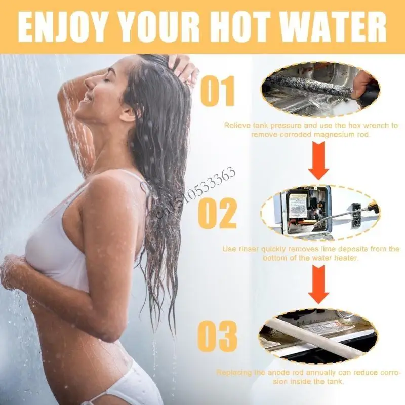 Motorhome Water Heater Anode Rods With Tanks Flushing Wand Efficient Maintenance Suitable For Suburban & Mor Flo Heaters 090E
Motorhome Water Heater Anode Rods With Tanks Flushing Wand Efficient Maintenance Suitable For Suburban & Mor Flo Heaters 090E