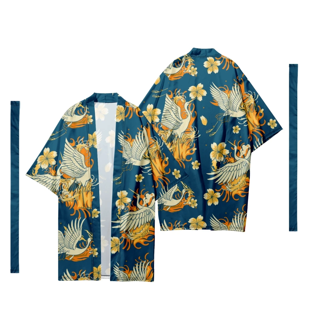 Men's Japanese Sakura Pattern Long Kimono Cardigan Men's Samurai Costume Kimono Traditional Kimono Shirt Yukata Jacket 10
Men's Japanese Sakura Pattern Long Kimono Cardigan Men's Samurai Costume Kimono Traditional Kimono Shirt Yukata Jacket 10