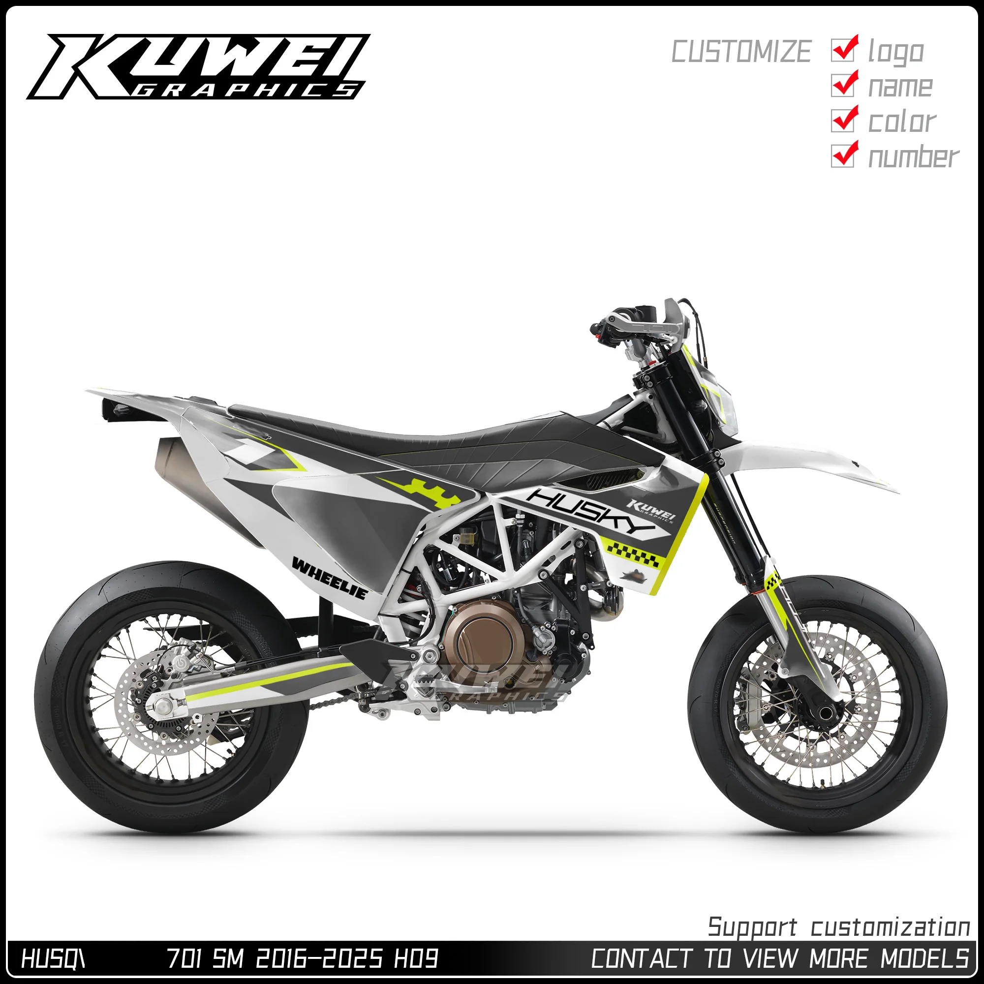 Suitable for Husqvarna 701 Sm 2016 2017 2018 2019 2020 2021 2022 2023 2024 2025 Graphics Kit Decals Kit Sticker Personalized Customization
Suitable for Husqvarna 701 Sm 2016 2017 2018 2019 2020 2021 2022 2023 2024 2025 Graphics Kit Decals Kit Sticker Personalized Customization