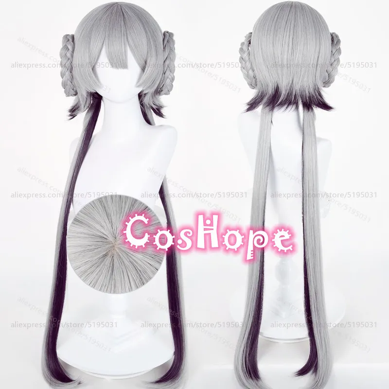 Luo Tianyi Cosplay Wig 110cm Gray Mixed Purple Black Wig Anime Heat Resistant Synthetic Wigs for Halloween Carnival Costume
Luo Tianyi Cosplay Wig 110cm Gray Mixed Purple Black Wig Anime Heat Resistant Synthetic Wigs for Halloween Carnival Costume
