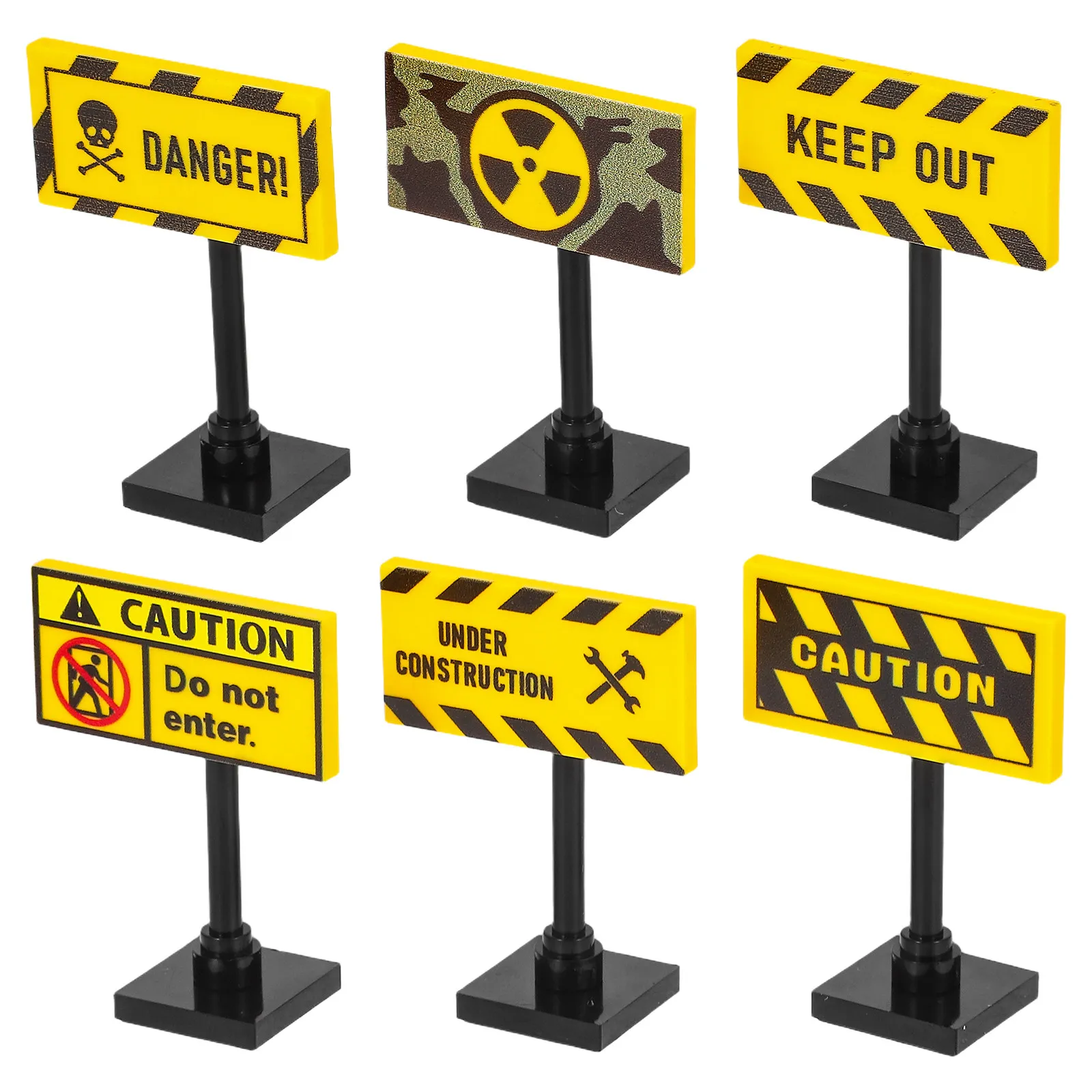 6Pcs Plastic Mini Warning Signs Barricades Set Traffic Kit for Kids Build Road Educational
6Pcs Plastic Mini Warning Signs Barricades Set Traffic Kit for Kids Build Road Educational