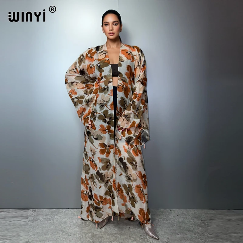 WINYI Summer Kimono Print Long Sleeve Cardigan Muslim Women's Abaya Boho Cover-Up Dress Kaftan Luxury Dubai Style
WINYI Summer Kimono Print Long Sleeve Cardigan Muslim Women's Abaya Boho Cover-Up Dress Kaftan Luxury Dubai Style