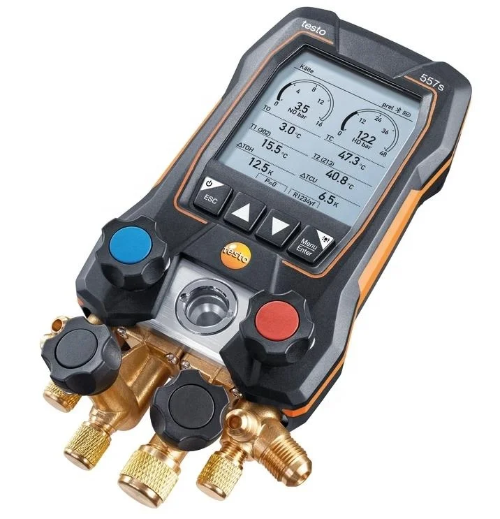 testo 557s манометр для кондиционирования воздуха, интеллектуальный цифровой дисплей, измеритель хладагента, электронный коллектор
testo 557s манометр для кондиционирования воздуха, интеллектуальный цифровой дисплей, измеритель хладагента, электронный коллектор