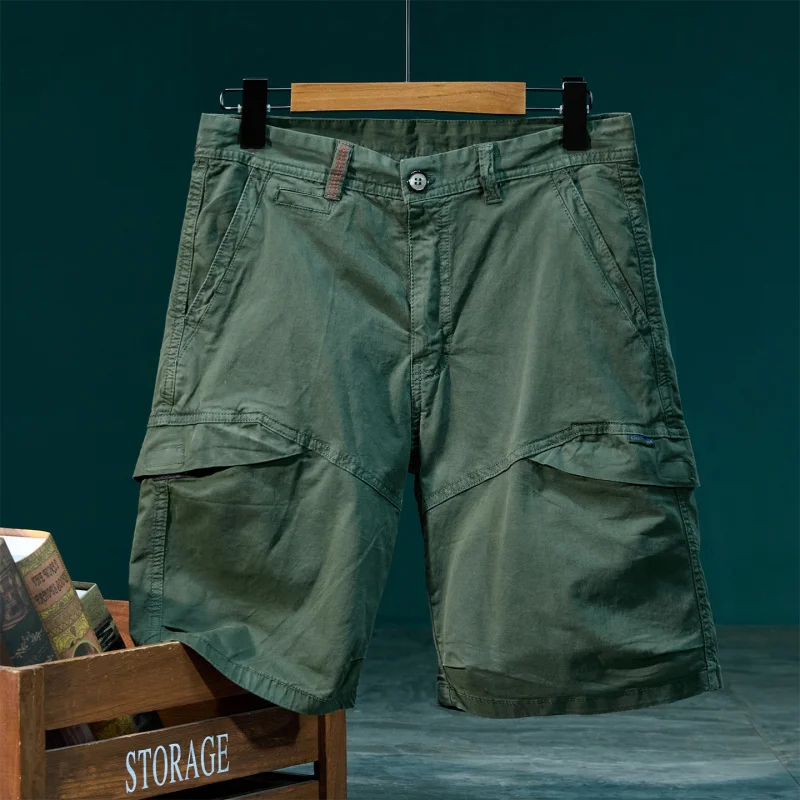 Summer versatile outdoor hiking shorts men's loose straight casual five quarter pants
Summer versatile outdoor hiking shorts men's loose straight casual five quarter pants