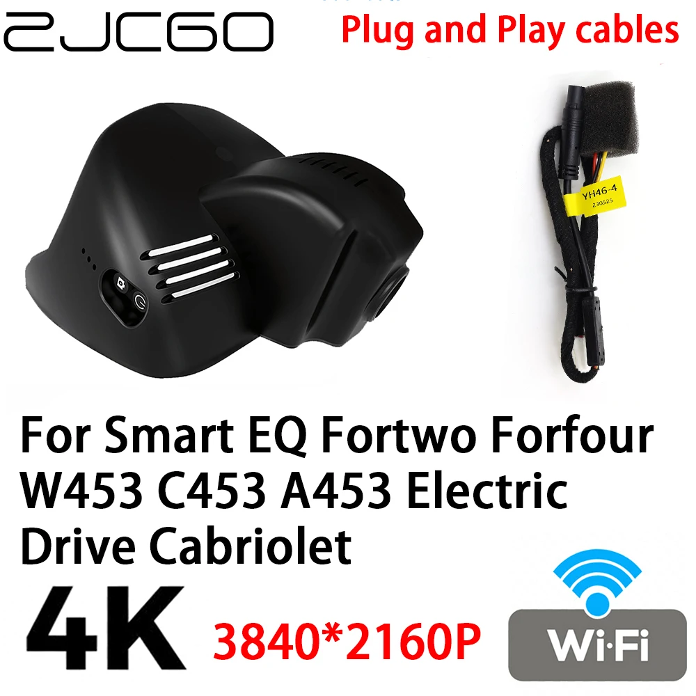 ZJCGO 4K 2160P Car DVR Dash Cam Video Recorder Plug and Play for Smart EQ Fortwo Forfour W453 C453 A453 Electric Drive Cabriolet
ZJCGO 4K 2160P Car DVR Dash Cam Video Recorder Plug and Play for Smart EQ Fortwo Forfour W453 C453 A453 Electric Drive Cabriolet