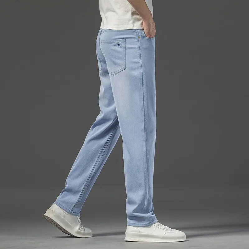 2026 Spring Summer New Men's Thin Light Blue Jeans Business Casual Stretch Pants Denim Trousers Male Brand Clothing
2026 Spring Summer New Men's Thin Light Blue Jeans Business Casual Stretch Pants Denim Trousers Male Brand Clothing