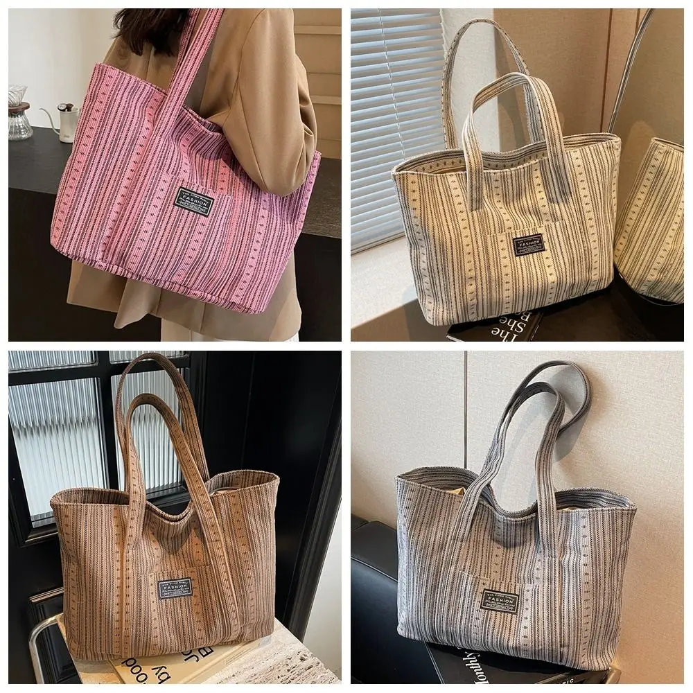 Simple Large Capacity Canvas Tote Bag Minority Design Portable Mommy Bag All-match Original Stripe Handbag Office Workers
Simple Large Capacity Canvas Tote Bag Minority Design Portable Mommy Bag All-match Original Stripe Handbag Office Workers