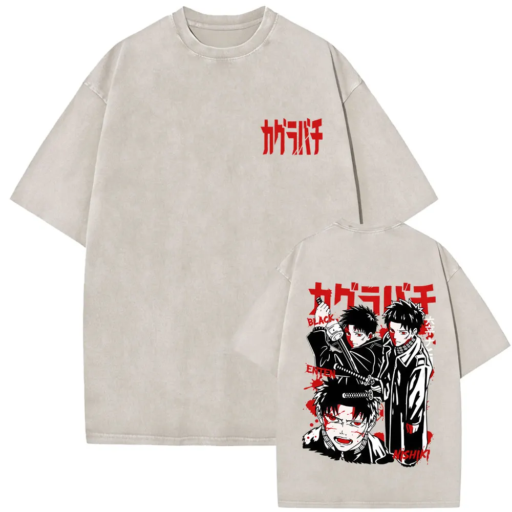 Washed Vintage Anime Kagurabachi T Shirts Rokuhira Chihiro Print T-shirt Men Women Fashion Casual T Shirt Manga Trend Streetwear
Washed Vintage Anime Kagurabachi T Shirts Rokuhira Chihiro Print T-shirt Men Women Fashion Casual T Shirt Manga Trend Streetwear