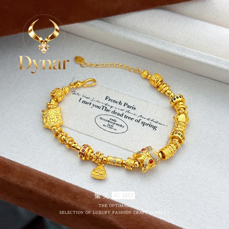 Dynar Jewelry luxury designer jewelry 9999 24K real gold new light design new Chinese style diy wake up lion running ring wrap
Dynar Jewelry luxury designer jewelry 9999 24K real gold new light design new Chinese style diy wake up lion running ring wrap