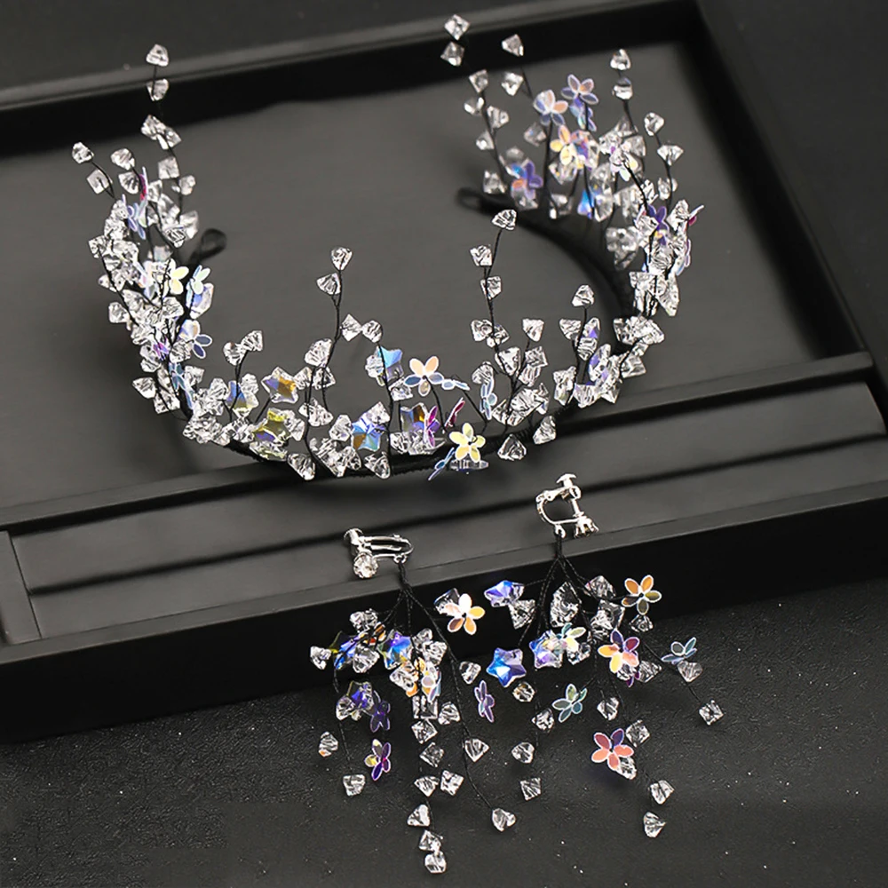 Bridal Headband Tiaras Women's Hair Hoops Earrings Set Wedding Hair Accessories For Women Bride Tiaras Headband Hair Jewelry
Bridal Headband Tiaras Women's Hair Hoops Earrings Set Wedding Hair Accessories For Women Bride Tiaras Headband Hair Jewelry
