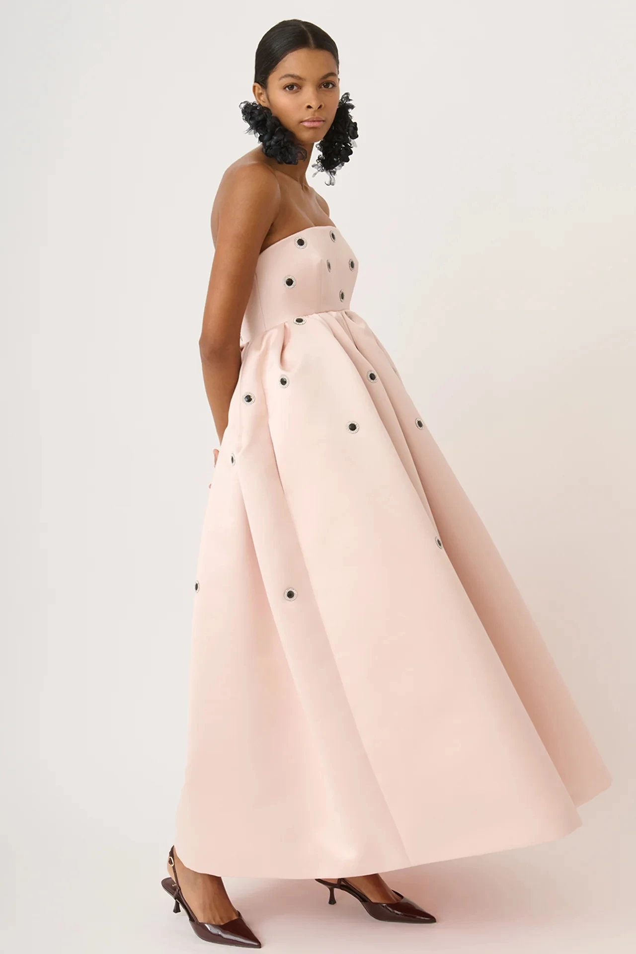 Luxury Jersey A-line Ankle Length Prom Gowns Women's Strapless Sleeveless Evening Dresses with Crystal Party Dress Customized
Luxury Jersey A-line Ankle Length Prom Gowns Women's Strapless Sleeveless Evening Dresses with Crystal Party Dress Customized
