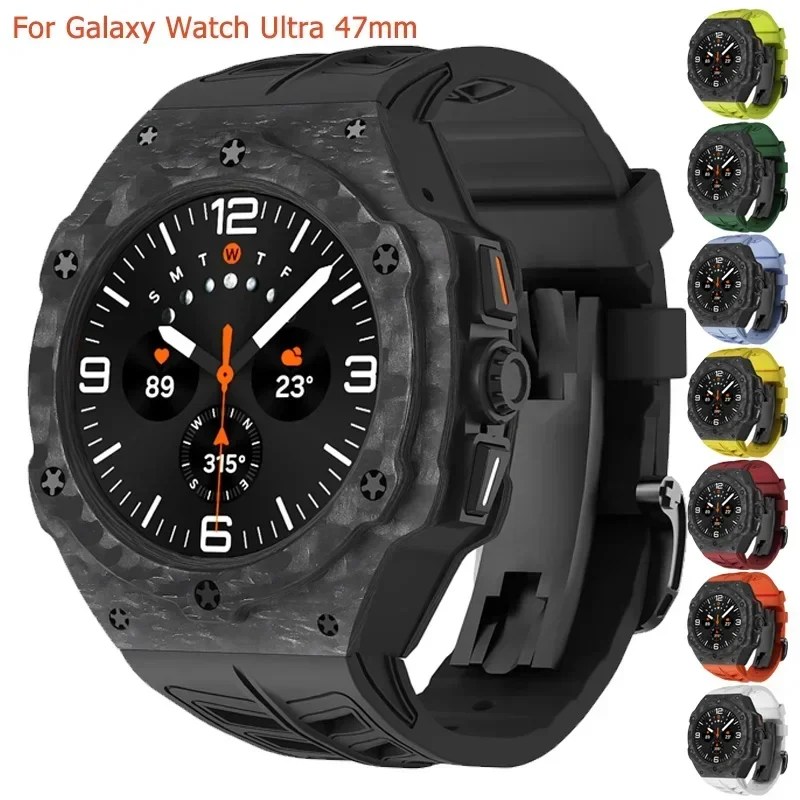 Роскошный комплект модификации из углеродного волокна для Samsung Galaxy Watch 7 Ultra 47 мм, спортивный ремешок + чехол для Samsung Ultra 47 мм, ремонт мода
Роскошный комплект модификации из углеродного волокна для Samsung Galaxy Watch 7 Ultra 47 мм, спортивный ремешок + чехол для Samsung Ultra 47 мм, ремонт мода