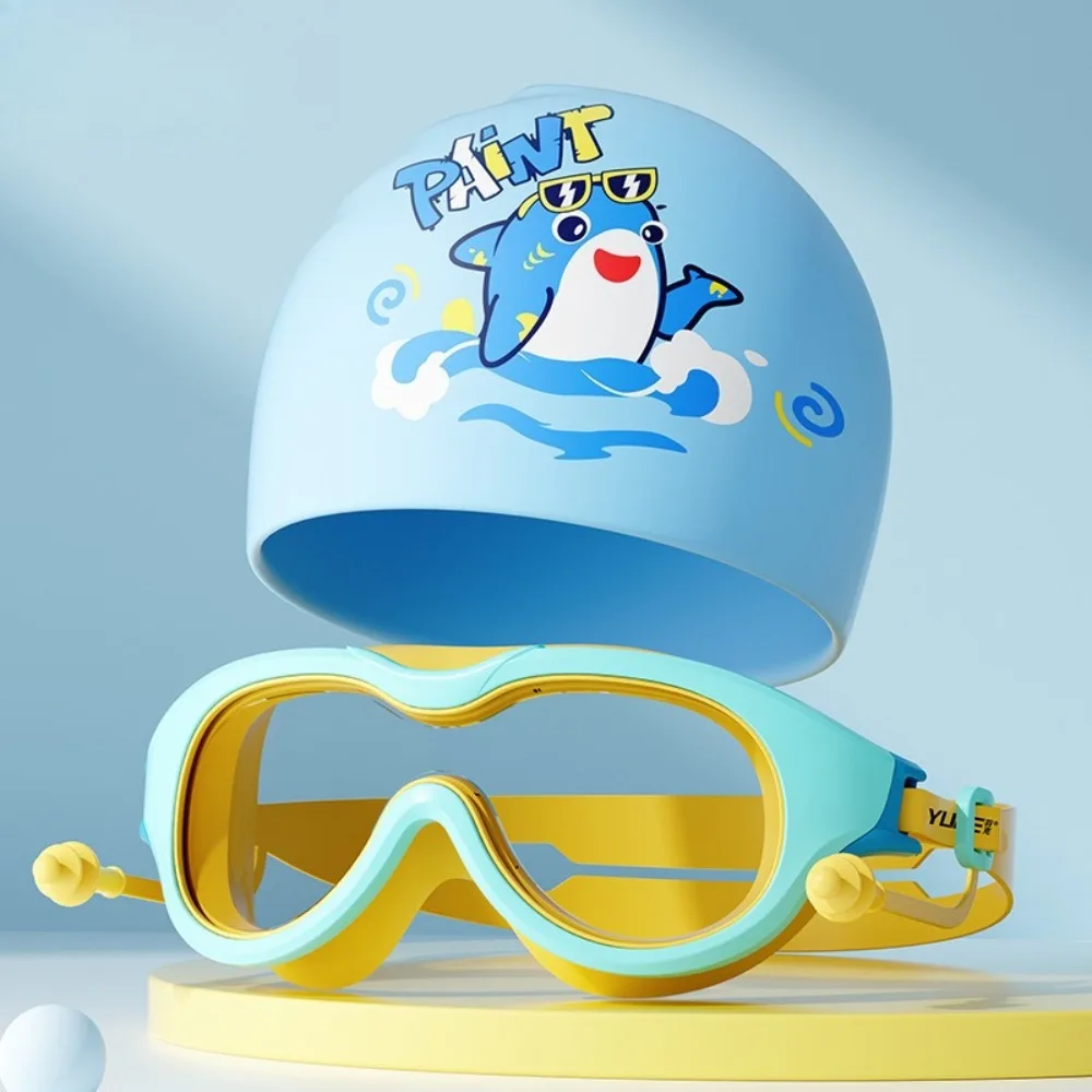 Fanceey Children's Cartoon Swimming Cap Silicone Boys Girls HD Waterproof Anti-fog Ear Protection Cute Swim Cap Swimming Gear
Fanceey Children's Cartoon Swimming Cap Silicone Boys Girls HD Waterproof Anti-fog Ear Protection Cute Swim Cap Swimming Gear