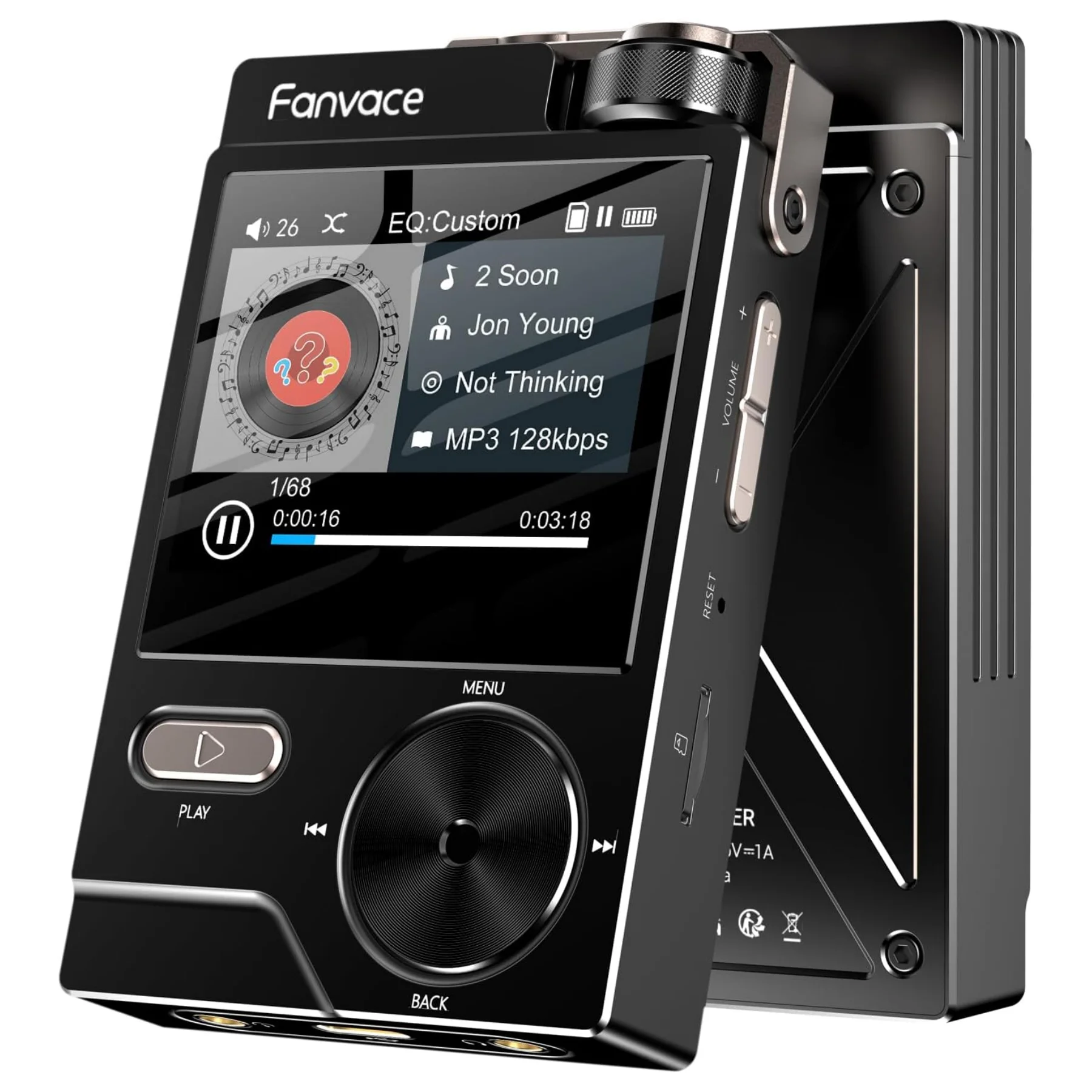 64GB HiFi MP3 Player, Lossless DSD High-Resolution Digital Audio Music Player, Portable DAC,192Khz/24bit, Support up to 256GB
64GB HiFi MP3 Player, Lossless DSD High-Resolution Digital Audio Music Player, Portable DAC,192Khz/24bit, Support up to 256GB