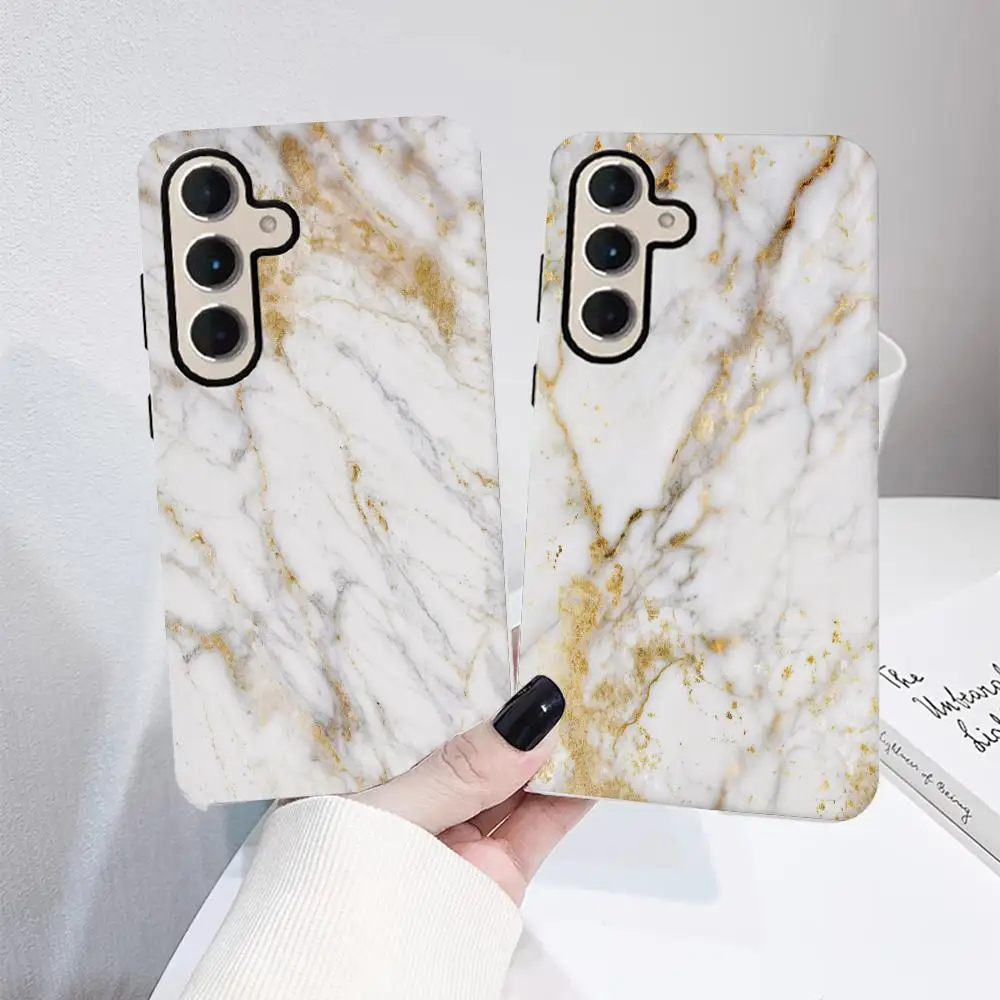 White Marble Phone Case For SamsungS25 GalaxyS24Ultra 23plus S22 21 A56 36 26 16 Luxury Double Layer Back Cover
White Marble Phone Case For SamsungS25 GalaxyS24Ultra 23plus S22 21 A56 36 26 16 Luxury Double Layer Back Cover