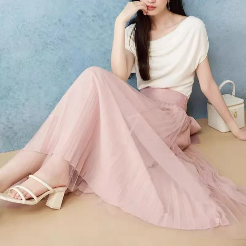 Spring Summer New Fashion High Waist Skirts Bow Lace Up Pleated Chiffon Jupe Japan Style All-match Sweet Solid Big Sing Faldas
Spring Summer New Fashion High Waist Skirts Bow Lace Up Pleated Chiffon Jupe Japan Style All-match Sweet Solid Big Sing Faldas