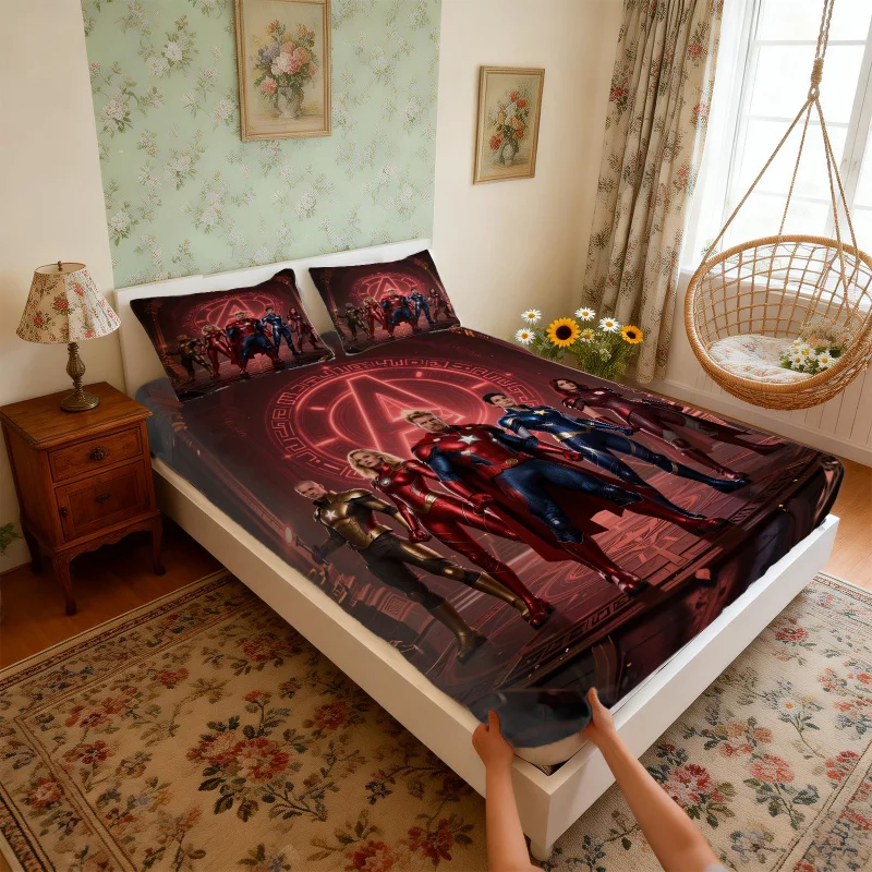 Avengers Superhero Fitted Sheet Set, Elastic Deep Pocket Bedding Set No Fillers For Teen Adult Mattress Bedroom Home Decor
Avengers Superhero Fitted Sheet Set, Elastic Deep Pocket Bedding Set No Fillers For Teen Adult Mattress Bedroom Home Decor
