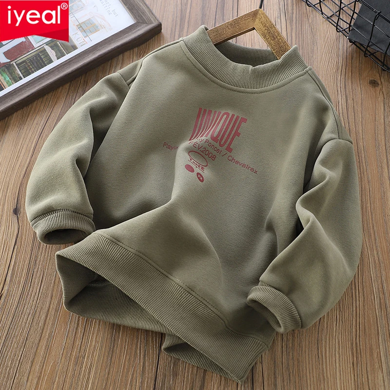 IYEAL Autumn Winter Kids Boy Letter Long Sleeve Pullover 4-14Y Teenage Boy Cotton Fleece Thick Warm Sweatshirt
IYEAL Autumn Winter Kids Boy Letter Long Sleeve Pullover 4-14Y Teenage Boy Cotton Fleece Thick Warm Sweatshirt