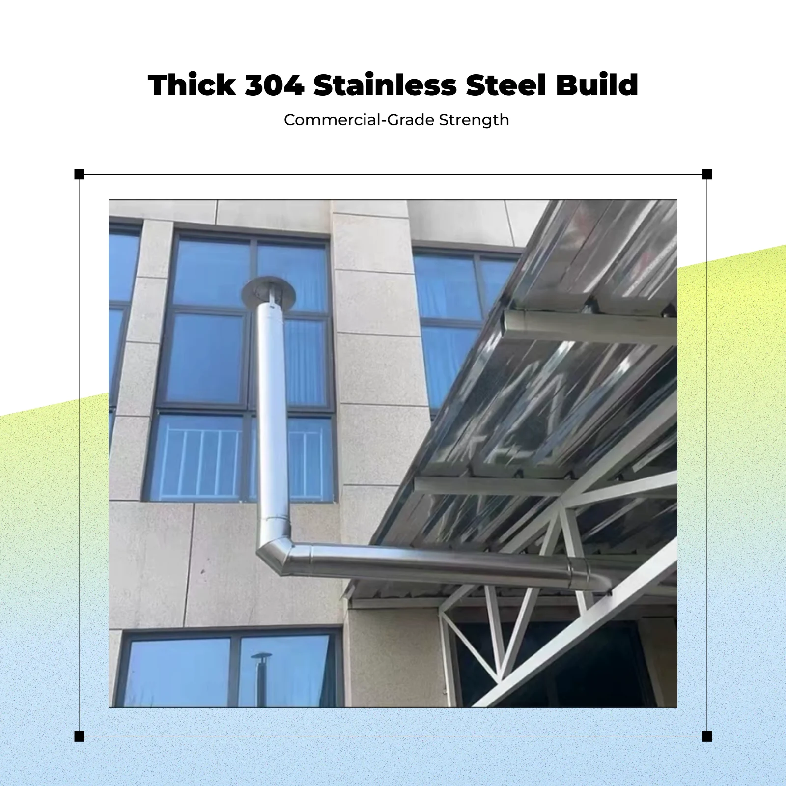 Stainless Steel Chimney Exhaust, Rust-Resistant, Durable
Stainless Steel Chimney Exhaust, Rust-Resistant, Durable