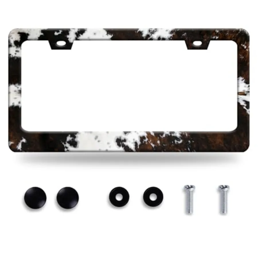 Personalise Retro Cows Pattern License Plate Frame Colorful Animal Print License Plate Frames Black Funny Auto Accessory Stainl
Personalise Retro Cows Pattern License Plate Frame Colorful Animal Print License Plate Frames Black Funny Auto Accessory Stainl