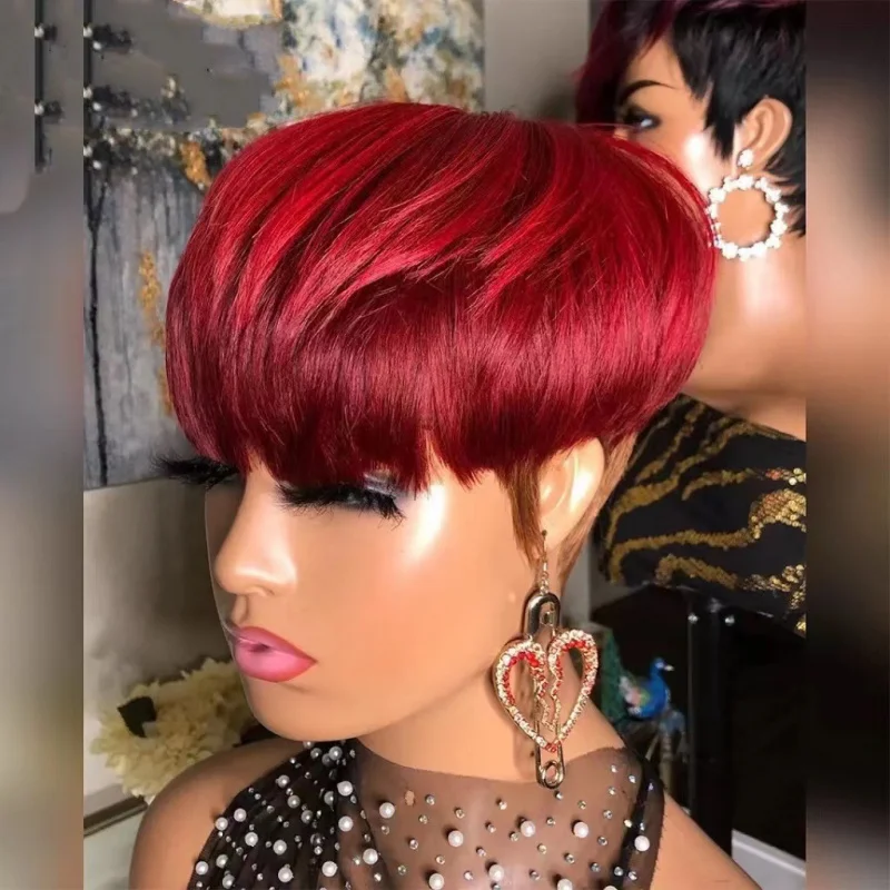 New European and American Style Short Straight Wig for Women, Voluminous Natural African Short Hair
New European and American Style Short Straight Wig for Women, Voluminous Natural African Short Hair