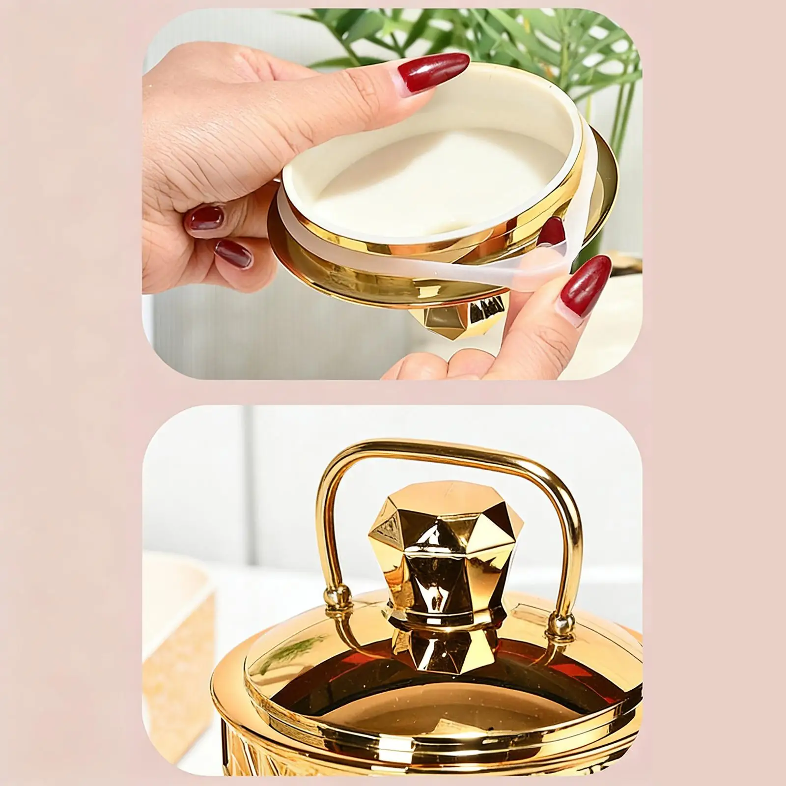 Airtight Storage Jars PET Canisters with Tray Gold Edge Space Saving Food Organizer for Tea Coffee Snacks
Airtight Storage Jars PET Canisters with Tray Gold Edge Space Saving Food Organizer for Tea Coffee Snacks