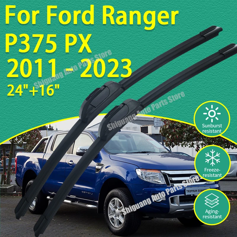 Front Silicone Coating Wipers for Ford Ranger P375 PX 2011 - 2023 Car Wiper Windshield Windscreen Blades Accessories 2012 2013
Front Silicone Coating Wipers for Ford Ranger P375 PX 2011 - 2023 Car Wiper Windshield Windscreen Blades Accessories 2012 2013