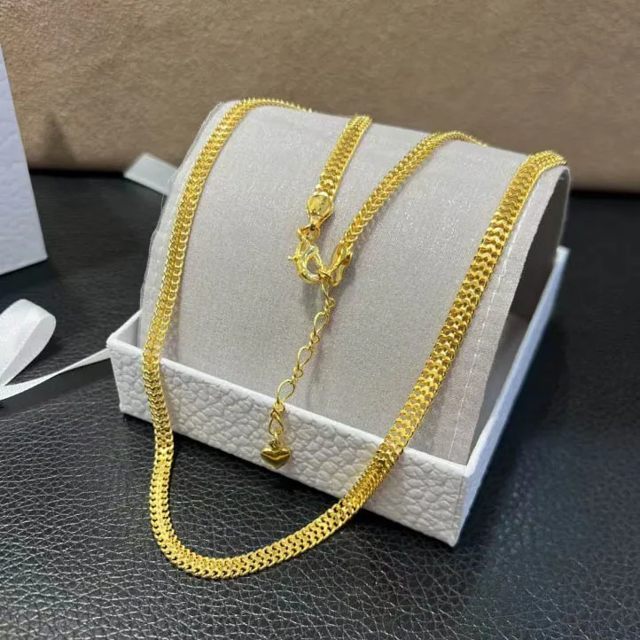 WITH MOLD INSIDE Luxury Fashion AU750 Pure Real 18K Gold Chain Necklace Bracelet Fine Jewelry Women Jewellery
WITH MOLD INSIDE Luxury Fashion AU750 Pure Real 18K Gold Chain Necklace Bracelet Fine Jewelry Women Jewellery