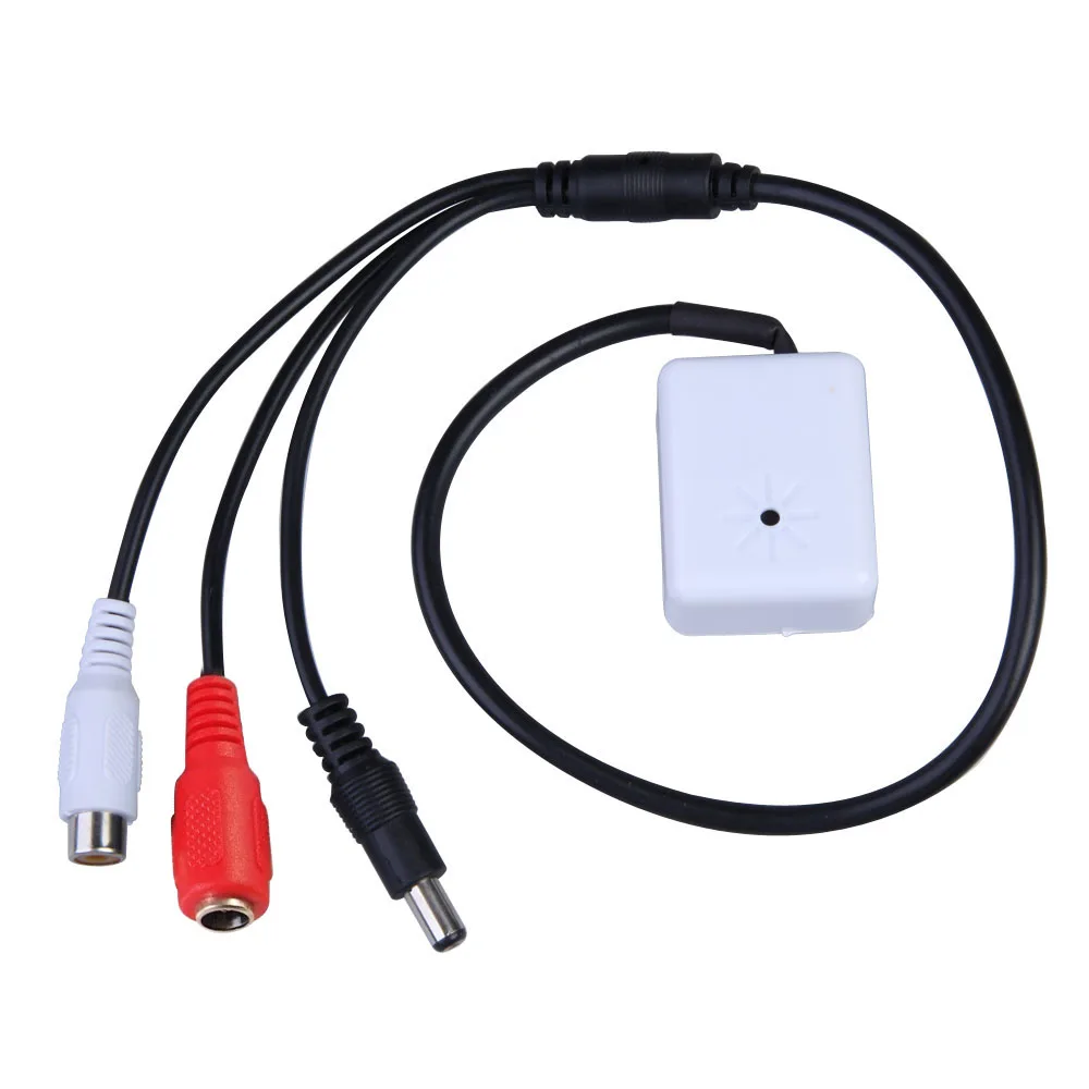 HiFi Audio Pickup Microphone High Sensitive Sound Monitor Pickup Mini Audio Pickup Microphone for Security Camera DVR Sound