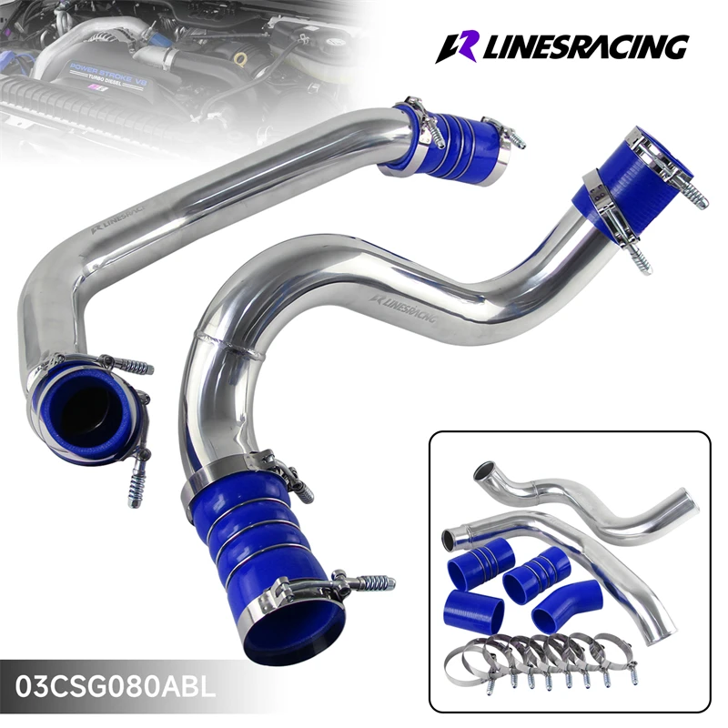 Polished Intercooler Pipe Tube & Boot Clamps Kit For 03-07 Ford 6.0L V8 Turbo Diesel Engine Powerstroke F250 F350 Black/Blue/Red
Polished Intercooler Pipe Tube & Boot Clamps Kit For 03-07 Ford 6.0L V8 Turbo Diesel Engine Powerstroke F250 F350 Black/Blue/Red