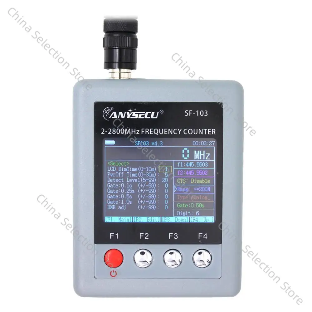 ANYSECU SF-103 Frequency Counter 2MHz-2800MHz CTCSS/DCS Frequency Meter 2Gen For DMR & Analog Portable Two Way Radio Transceiver
ANYSECU SF-103 Frequency Counter 2MHz-2800MHz CTCSS/DCS Frequency Meter 2Gen For DMR & Analog Portable Two Way Radio Transceiver