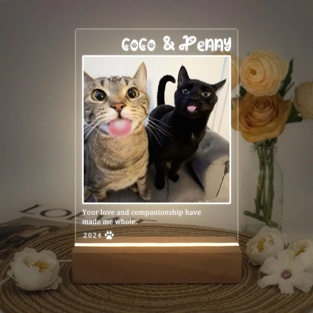 Pet Memorial Plaque Custom Pet Photo Frame Personalized Acrylic Wooden Base Cat Dog Loss Sympathy Gift Christmas Gift
Pet Memorial Plaque Custom Pet Photo Frame Personalized Acrylic Wooden Base Cat Dog Loss Sympathy Gift Christmas Gift