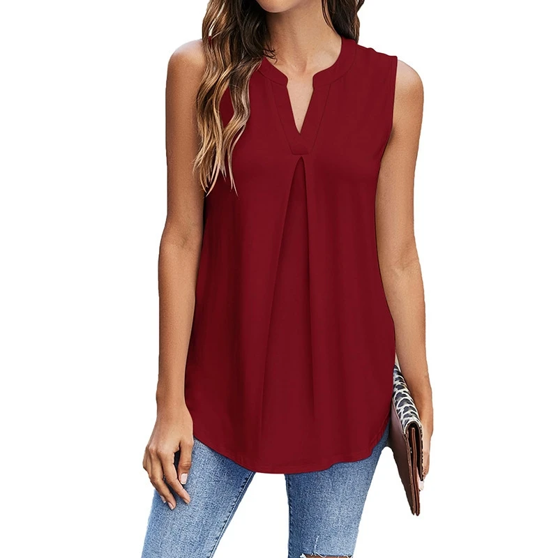 Summer Spring Sleeveless Lace Tops Women Solid Color Chiffon Blouse Loose Fit Casual Fashion Wear Plus Size Beach Party Tshirt
Summer Spring Sleeveless Lace Tops Women Solid Color Chiffon Blouse Loose Fit Casual Fashion Wear Plus Size Beach Party Tshirt