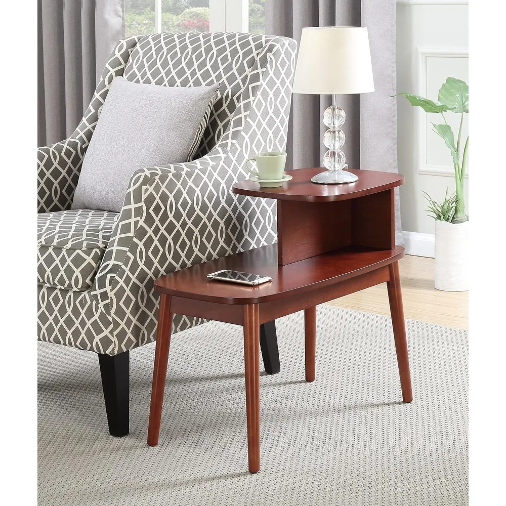 Mid-Century Modern Narrow Side Table 2 Tier Storage Shelves Accent End Table for Living Room Family Room Mahogany Finish
Mid-Century Modern Narrow Side Table 2 Tier Storage Shelves Accent End Table for Living Room Family Room Mahogany Finish