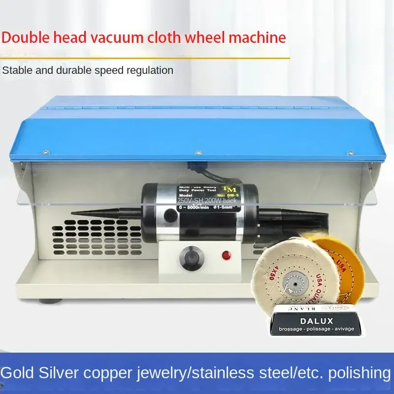 Small desktop frequency conversion polishing machine gold and silver jewelry watch mirror brushing vacuum double-headed grinding
Small desktop frequency conversion polishing machine gold and silver jewelry watch mirror brushing vacuum double-headed grinding