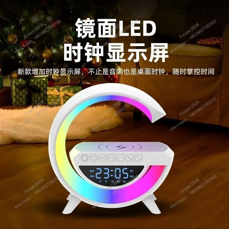 3401 Bluetooth Speaker with Night Light RGB Colorful Alarm Clock Wireless Charging Speaker
3401 Bluetooth Speaker with Night Light RGB Colorful Alarm Clock Wireless Charging Speaker