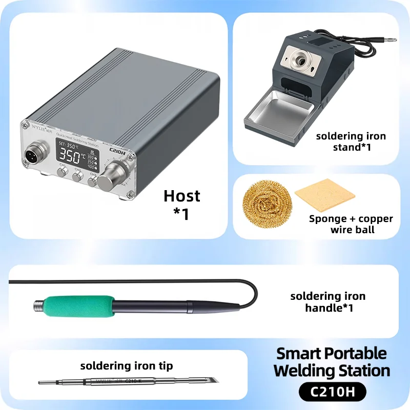 WYLIE Smart Portable Welding Station Constant Temperature Digital Display Soldering Iron with Sleep System for Phone Repair
WYLIE Smart Portable Welding Station Constant Temperature Digital Display Soldering Iron with Sleep System for Phone Repair