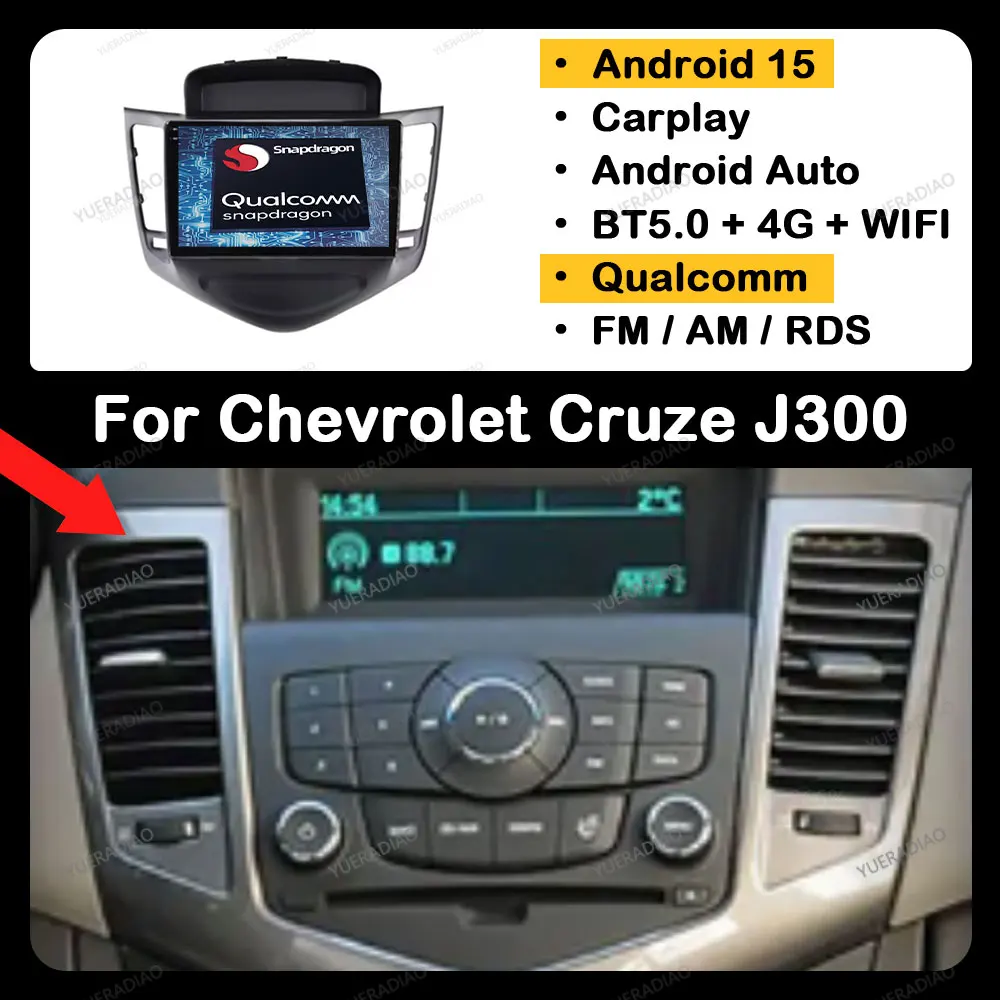Android 15 Car Radio For Chevrolet Cruze J300 2008 - 2014 BT GPS NAVI Multimedia Video Player Qualcomm QLED 4G WIFI 2DIN LTE 5G
Android 15 Car Radio For Chevrolet Cruze J300 2008 - 2014 BT GPS NAVI Multimedia Video Player Qualcomm QLED 4G WIFI 2DIN LTE 5G