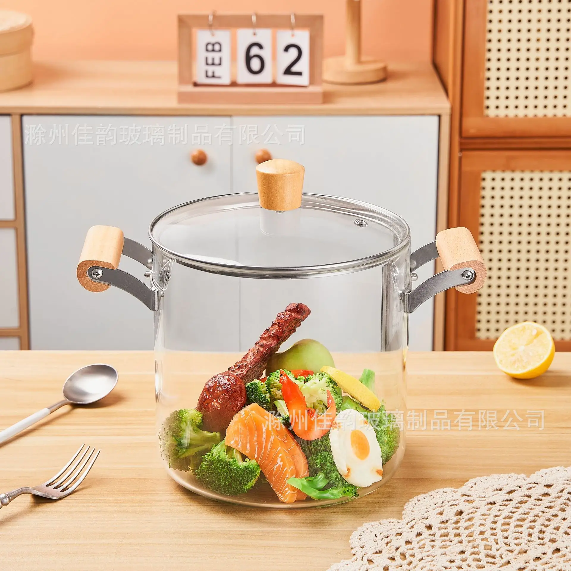 High Borosilicate Glass Pot, Gas Induction Cooker Universal Double Ear Stew Pot, Anti Scalding Uncoated Cookware, 1.6/2.5/3.5L
High Borosilicate Glass Pot, Gas Induction Cooker Universal Double Ear Stew Pot, Anti Scalding Uncoated Cookware, 1.6/2.5/3.5L