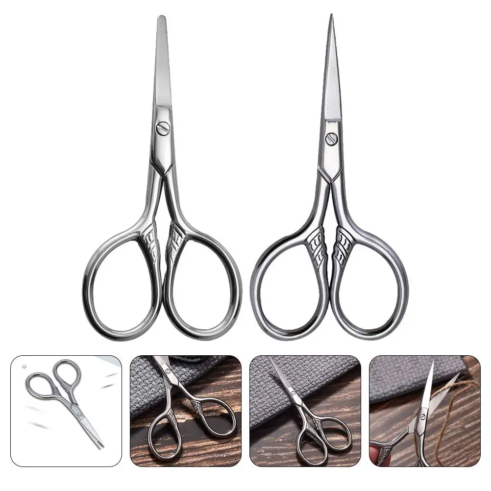2Pcs Stainless Steel Eyebrow Scissors Small Grooming Scissors for Facial Hair Nose Beard Trimming Ergonomic Round
2Pcs Stainless Steel Eyebrow Scissors Small Grooming Scissors for Facial Hair Nose Beard Trimming Ergonomic Round