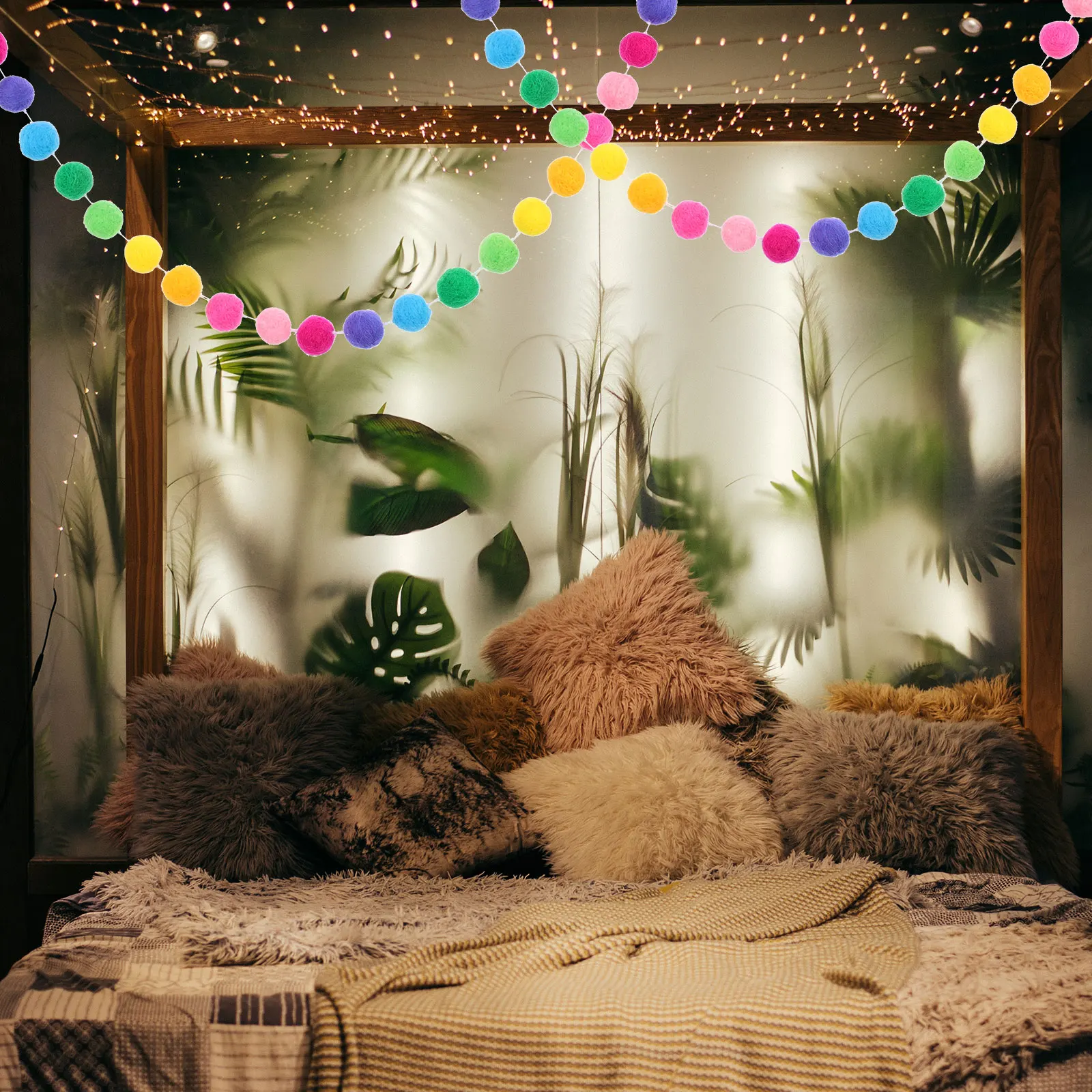 Home Felt Ball Ornament Decoration Colorful Pendant Halloween Pompoms Wool Festival Hanging Christmas Gifts
Home Felt Ball Ornament Decoration Colorful Pendant Halloween Pompoms Wool Festival Hanging Christmas Gifts