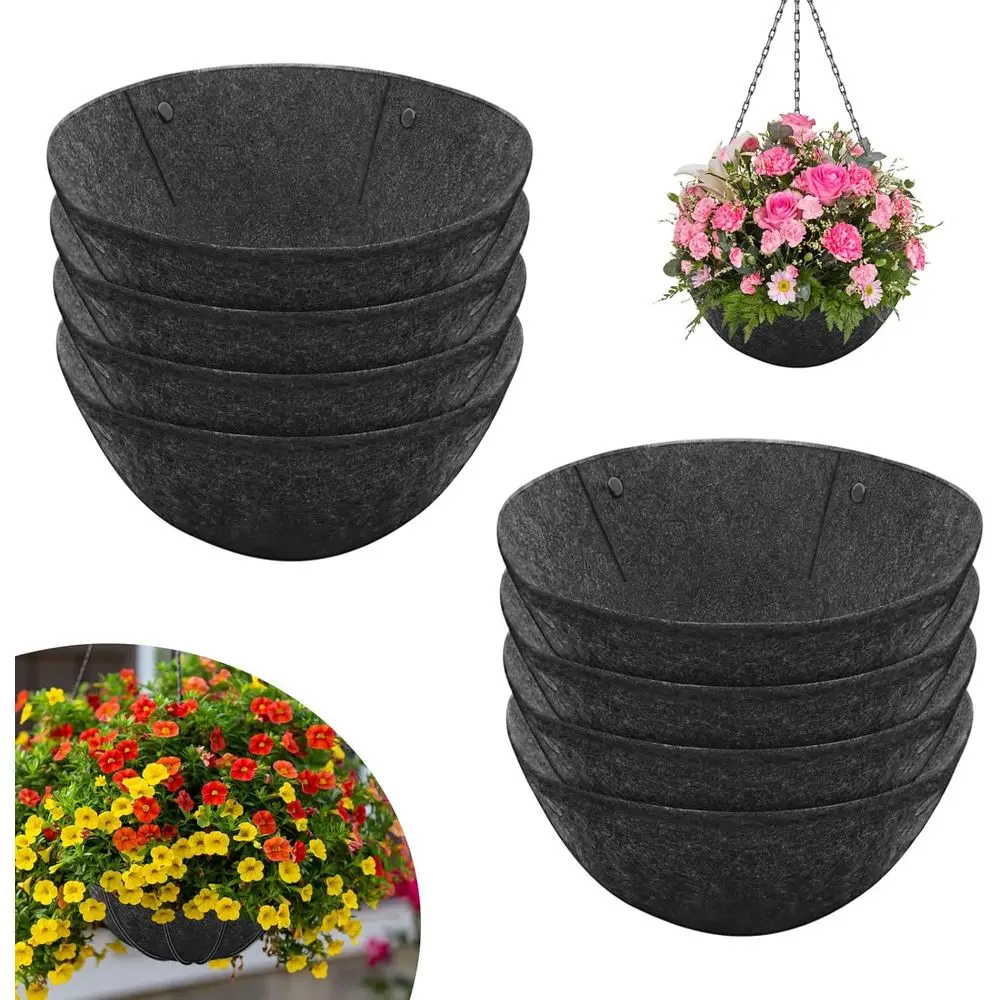 8 Pack 14 Inch Round Fabric Planter Basket Liner - Replacement Hanging Basket Liners to Prevent Bird Nesting
8 Pack 14 Inch Round Fabric Planter Basket Liner - Replacement Hanging Basket Liners to Prevent Bird Nesting